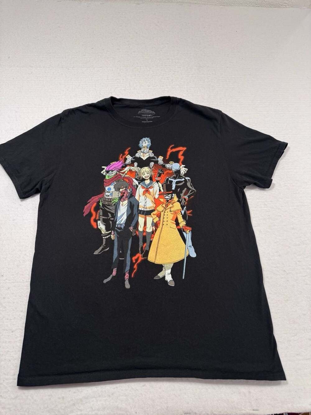 Hot Topic My Hero Academia Villain Group T-Shirt Black Size L